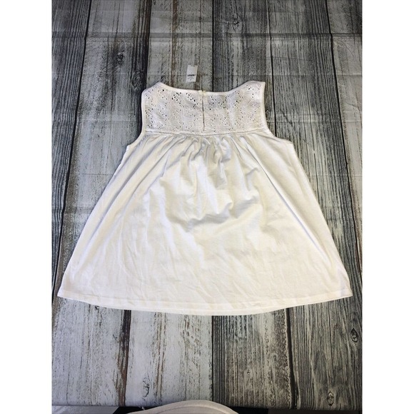 Gap Kids White Tank Dress Size Small With Flare Bottom - Picture 9 of 10